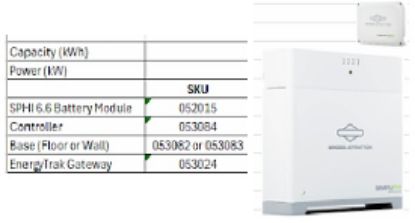 Picture of SimpliPHI 6.6 Battery: 6.65kWh, 48V - STACKABLE